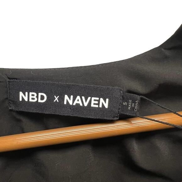 NBD x Naven Revolve Zara Crop Jacket in Black Women’s Size Small NWT - Picture 5 of 9